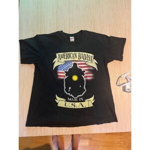 Vintage 2000 WWF The Undertaker American Badass T-Shirt XL Black WWE 29